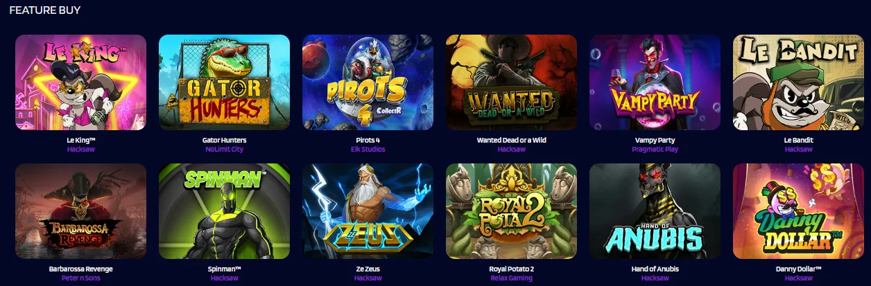 lysa casino feature buy